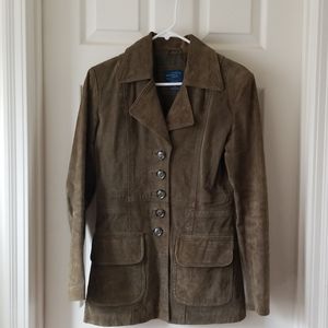 Leather blazer